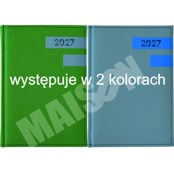 Kalendarz Linia Pozioma dzienny A5 2027 z grawerem